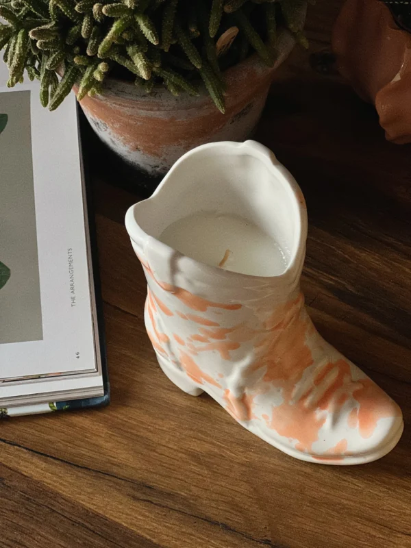 Paddywax Nashville Cowboy Boot Candle | Cactus Flower 170g - Image 2