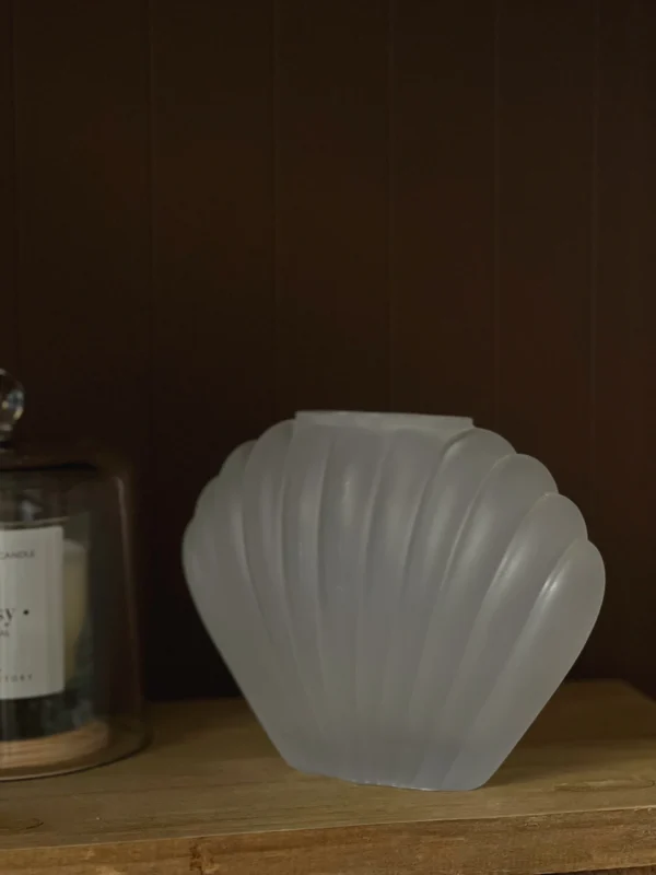 Adelle Shell Vase | Frosted White - Image 4