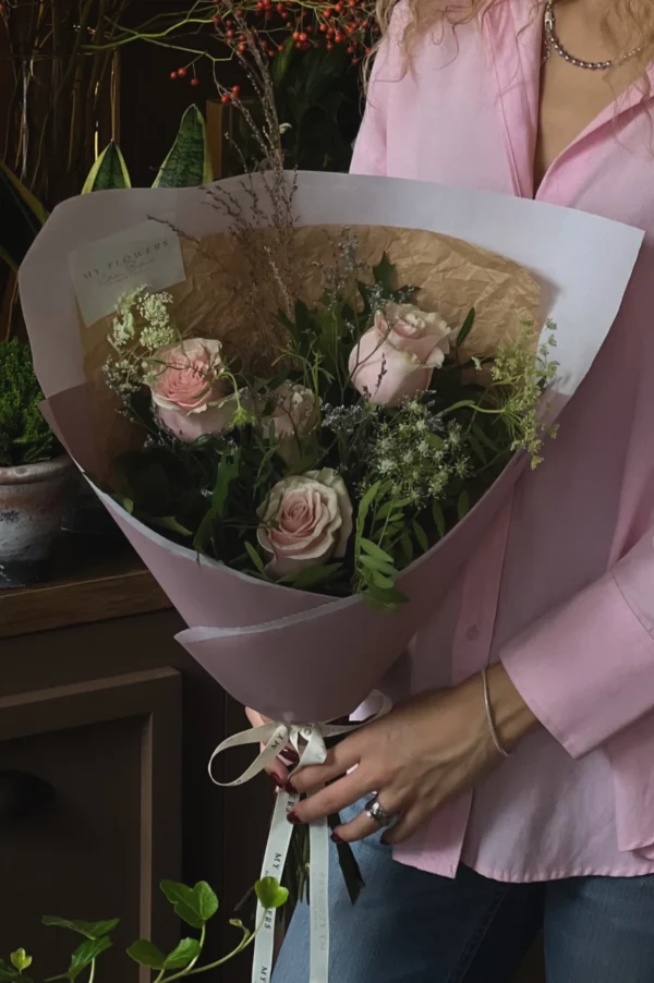 Rose Whisper Bouquet - Image 2