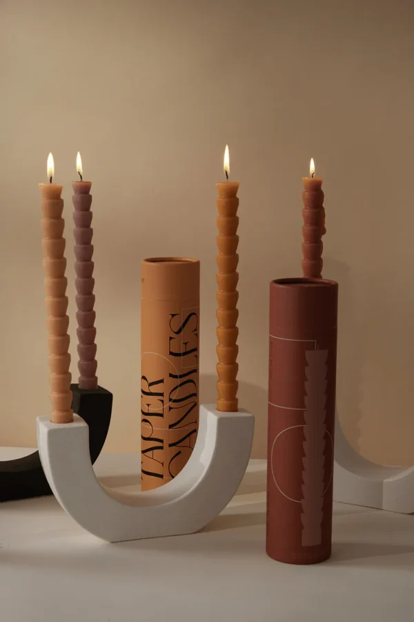 Paddywax | Curvy Taper Candles 4 pieces - Image 2