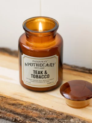 Paddywax Apothecary Candle Teak & Tobacco 226gr
