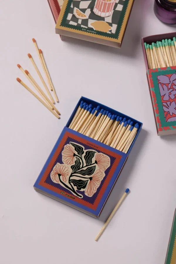 Paddywax Jumbo Boxed Matches - Floral 100pcs